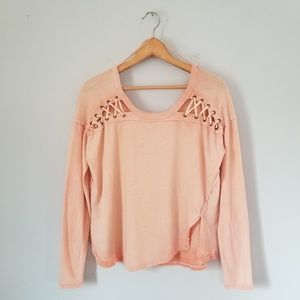 Free People We The Free Linen Blend Top